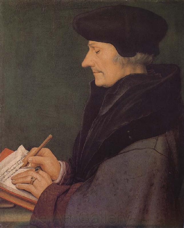 Hans Holbein Erasmus portrait France oil painting art